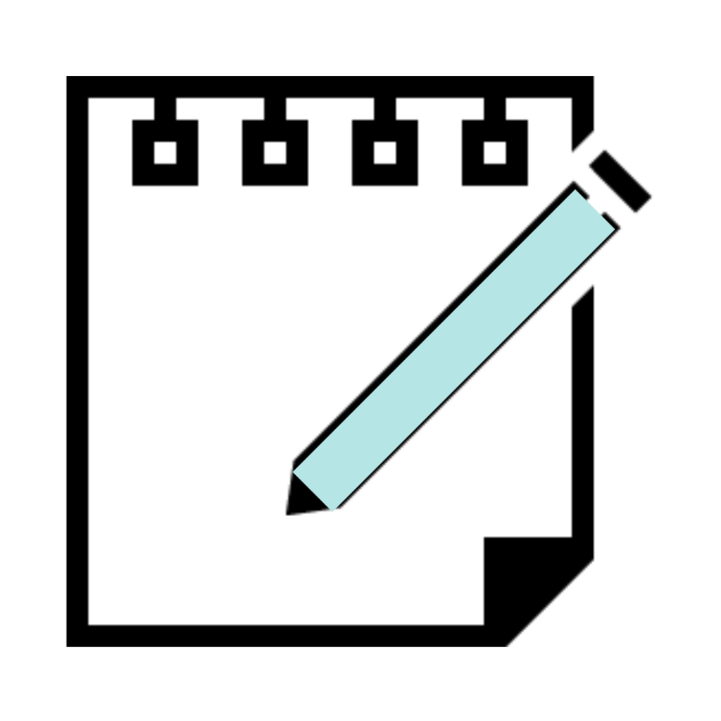 Paper and pencil icon